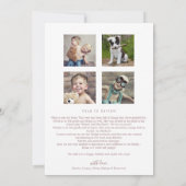 Minimale Rose Gold Frohe Weihnachten Jahr in Überp (Rückseite)