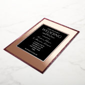 Minimale Rose Gold und Black Wedding Folieneinladung (Gedreht)