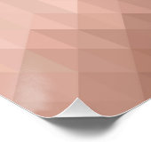 Minimale Rose Gold Weihnachtsbaum modern Poster (Ecke)