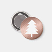 Minimale Rose Magnet (Vorderseite/Rückseite)
