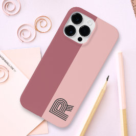 Minimale Rose mit zwei Farbblöcken Case-Mate iPhone 14 Pro Max Hülle