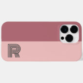 Minimale Rose mit zwei Farbblöcken Case-Mate iPhone Hülle (Rückseite (Horizontal))