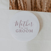 Minimale RoseGold Mutter des Groom-Brautparty Button