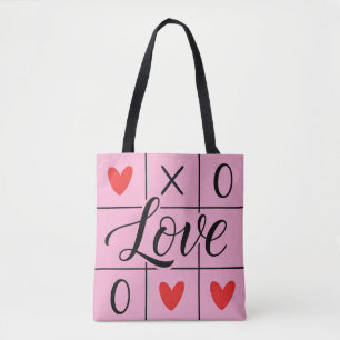 Minimale rote Herzen Love-Tasche Tasche