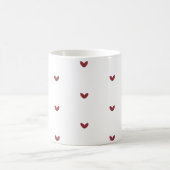 Minimale Rotherz-Muster-Kaffeetasse Kaffeetasse (Mittel)