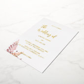 Minimale Rustikale Blumenzunge Einladung (Gedreht)