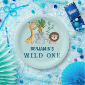 Minimale Safari Wild One Geburtstagsfeier  Pappteller (Party)