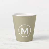 Minimale Sage Green Classic Monogramm