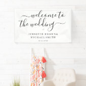 Minimale saubere einfache formelle Willkommenshoch Banner (Insitu)