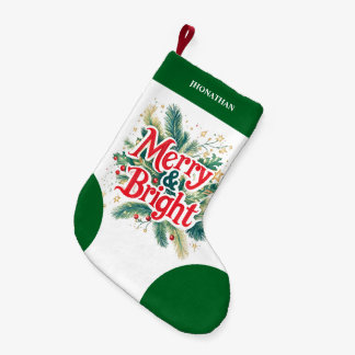 Minimale saubere einfache Weihnachten Rot Weiß  Kleiner Weihnachtsstrumpf
