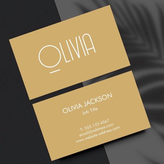 Minimale Sauberkeit Beige Boho Vintage Visitenkart