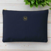 Minimale Sauberkeit des Monogramms für Navy Blue G Zubehörtasche