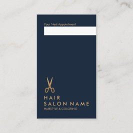 Minimale Schere-Haar-Stylist-Vertikale-Verabredung Visitenkarte
