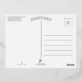 Minimale Schlüsseländerung der Adresse neue Zuhaus Folie Einladungspostkarte (Rückseite)