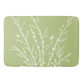 Minimale Schmetterlinge und Verzweigungen nach Maß Badematte (Vorderseite)