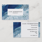 Minimale Schnee- und Eiskarten Visitenkarte (Vorne/Hinten)