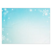 Minimale Schneeflocken Tischdecke (Vorderseite (Horizontal))