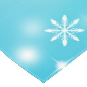 Minimale Schneeflocken Tischdecke (Schrägansicht)