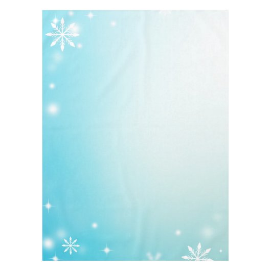 Minimale Schneeflocken Tischdecke (Vorderseite)