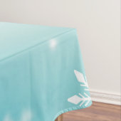 Minimale Schneeflocken Tischdecke (Beispiel)