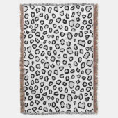 Minimale Schneeleoparden-Inspirierte Flecken Decke (Vorderseite Vertikal)