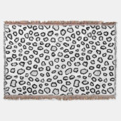 Minimale Schneeleoparden-Inspirierte Flecken Decke (Vorderseite)