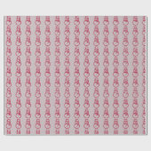 Minimale Schneemann-Muster Winterurlaubsdesign Geschenkpapier (Flach)