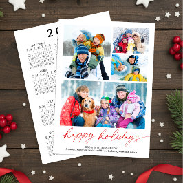 Minimale Schrift Frohe Feiertage 4 Fotos Kalender Feiertagskarte