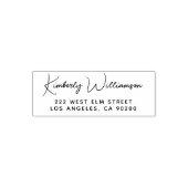 Minimale Schrift Rücksendeadresse Permastempel (Design)