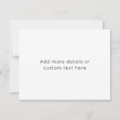 Minimale Schrift Save The Date (Rückseite)