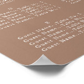 Minimale Schrift, Sitzdiagramm Poster (Ecke)