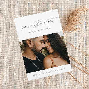 Minimale Schriftfoto Save The Date
