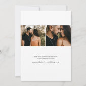 Minimale Schriftfoto Save The Date (Rückseite)