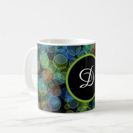 minimale schwarz elegante stilvolle bunt Polka Pun Kaffeetasse
