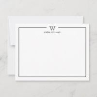 Minimale Schwarz-Formal-Klassik-Monogramm-Familie