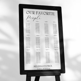 Minimale Schwarz-Weiß-Hochzeitskizze Acrylschild