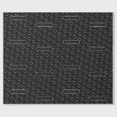 Minimale Schwarz-Weiß-Kamera-Muster-Fotografie Geschenkpapier (Flach)