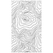 Minimale Schwarz & Weiß Linie Kunst Modernes Desig Tischdecke (Vorderseite)