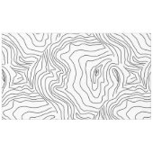 Minimale Schwarz & Weiß Linie Kunst Modernes Desig Tischdecke (Vorderseite (Horizontal))