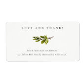 Minimale Schwarz-Weiß-Pine-Branch-Foliage (Vorne)