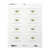 Minimale Schwarz-Weiß-Pine-Branch-Foliage (Vorne)