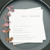 Minimale Schwarz-Weiß-Typografie-Fun-Fakten Serviette