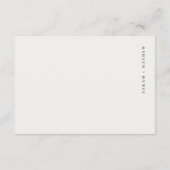 Minimale Schwarz-Weiß-Typografie-Hochzeitsdetails Begleitkarte (Rückseite)