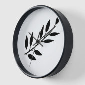 Minimale Schwarz-weiße Wohngestaltung Einfaches Le Uhr (Winkel)