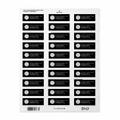 Minimale schwarze Büro- und Geschäftspräsentation (Vorne)