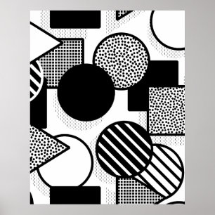 Minimale schwarze Gestaltung III Poster