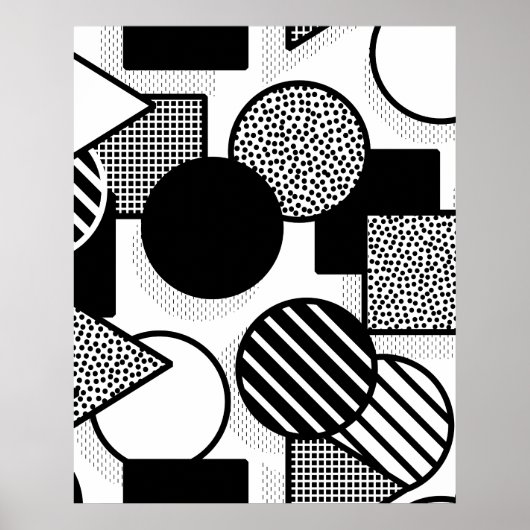 Minimale schwarze Gestaltung III Poster (Vorne)