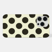 Minimale schwarze Punkte-Muster iPhone Hülle (Rückseite (Horizontal))