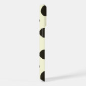 Minimale schwarze Punkte-Muster iPhone Hülle (Rechte Seite)