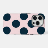 Minimale schwarze Punkte-Muster iPhone Hülle (Rückseite (Horizontal))